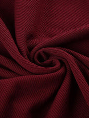 Aiertu -Solid Color Half Button A-line Mini Dress aiertu