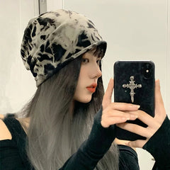 Aiertu - Beanies Men Tie Dye Hats Women Skullcap Unisex Warm Cotton Autumn Winter Caps Outdoor Fashion Hip-Hop Beanie Cap Gorras Aiertu