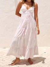 Aiertu - Elegant Floral Print Off-Shoulder Maxi Dress Boho Style Ruffle Sleeveless Beach Party Long Dress for Women Summer Fashion Aiertu