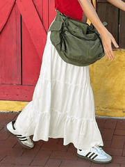 Aiertu Versatile Casual Stitching Skirt Aiertu