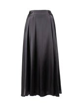 Aiertu - Elegant Satin Loose Women Skirt High Waist Maxi Skirts Streetwear Classic Long Skirt Fashion Female Black Skirt Aiertu