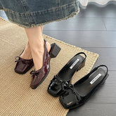 Aiertu - Summer Fashion Cover Toe Women Sandals Causal Street Style Dress Singbacks Mules Shoes Zapatos De Mujer Aiertu