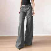 Aiertu - Korean Harajuku Casual Loose Jeans Women Y2K Vintage Gray Fashion Denim Pants 2000s High Street Lady Trousers Spring Aiertu