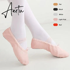 1pair Children Girls Practise Ballerina Shoes Canvas Soft Sole Ballerina Ballet Dance Slippers Ballet Shoes Woman Dance Shoes Aiertu