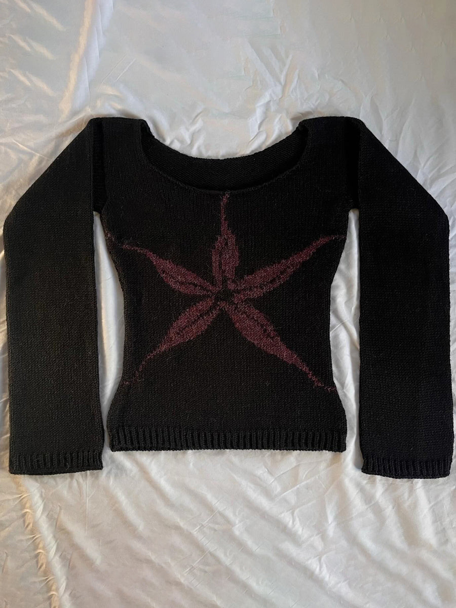 Aiertu - Y2k Vintage Harajuku Women'S Pullover Sweater Autumn Winter Versatile Punk Fashion Casual Streetwear Slim Thin Aesthetic Sweater Aiertu