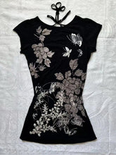 Aiertu - Y2k Aesthetic Vintage Flower Printing T-shirt 2025 Summer Backless Bandage Streetwear Tops Harajuku Sexy grunge Fairy Tshirts Aiertu