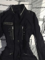 Aiertu - Vintage Y2k Aesthetic Star Zipper Slim Coats Streetwear Fashion Harajuku Coat Korean Ins Grunge Pleated Jackets Gothic Femme Aiertu