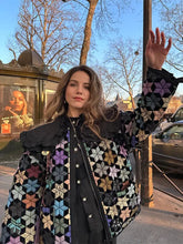 Aiertu - Women Vintage Colorful Print Quilted Jackets Casual Zipper Pockets Long Sleeves Cotton Coat 2026 Female Chic Street Outwear Aiertu