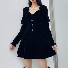 Aiertu - Princess Sleeve High Waist Dress Aiertu