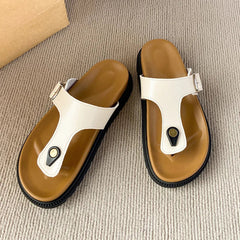 Aiertu - Summer Women Cork Slippers Outdoor Flip Flops Sandals Slippers Women Couple Beach Sandals for Women Shoes for Women Aiertu