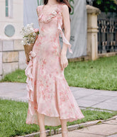 Aiertu Honey Vine Vintage-Floral Ethereal Essence Dress Aiertu
