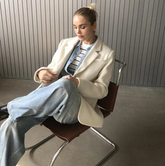 Aiertu - 2026 Fall / Autumn Winter New Women Fashion Basic Wool Jacket Basic Blazer Aiertu