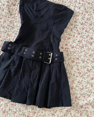 Aiertu - Harajuku New Y2K Dress for Women Lace Bow Pattern Sexy Mini Dress Retro Solid Color Slimming Dresses Casual Skirts Streetwear Aiertu
