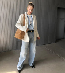 Aiertu - 2026 Fall / Autumn Winter New Women Fashion Basic Wool Jacket Basic Blazer Aiertu