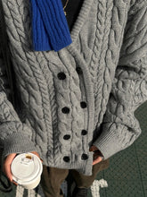 Aiertu - 2026 New Solid Cardigan Sweater Women Autumn V Neck Double Breasted Long Sleeve Jumper Vintage Fashion Casual Knitted Outerwear Aiertu