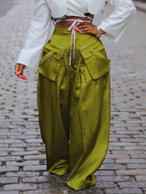 Aiertu - Cargo Pants Women 2026 Summer Fashion Women's Casual Pant Streetwear Ins Detachable 3D Pocket High Waisted Wide Leg Pants Aiertu