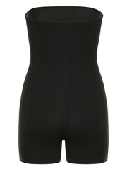 Aiertu - summer inspo Hot Dragon Print Sleeveless Strapless Skinny Sexy Rompers Womens Black Chinese Style Playsuit Summer Baddie Short Overalls Aiertu