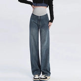 Aiertu Fashion Maternity Jeans Maternal Clothes for Pregnant Wide Leg Pants Belly Support Trousers Premama Clothing Pregnancy Aiertu