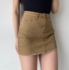 Aiertu - Edgy Gal Denim Skirt - new trend inspo - trashy outfits - dinner outfits Aiertu