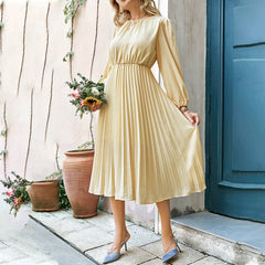 Aiertu - Waist Long Sleeves Dress Aiertu