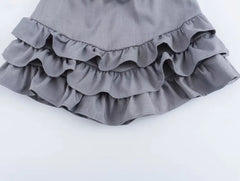 Aiertu - American hot girl high waist all-match cake skirt female summer new style college style A-line short skirt Aiertu