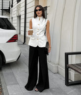 Aiertu - New Summer Women Vest Shirt Elegant Office Lady Tops Female Sleeveless White Shirt Stand Collar White Slim Tank 여성나시 Aiertu