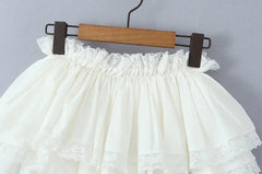 Aiertu - Women Skirt New Arrivals Sweet Lace Patchwork Skirt Sexy Super Short Skirts Elastic Waist Ballet Skirts Aiertu