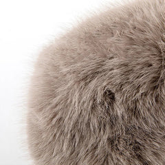 Aiertu - Mink Bucket Hat for Women Winter Fluffy Fur Warm Beanies Plush Earflap Hat Outdoor Windproof Ear Protection Skiing Cap Aiertu