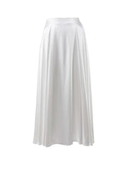 Aiertu - Elegant Satin Loose Women Skirt High Waist Maxi Skirts Streetwear Classic Long Skirt Fashion Female Black Skirt Aiertu