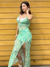 Aiertu - Women Sexy Off Shoulder 3 Piece Set Chic Printed High Slit Skirt Sleeveless Camisole Suit 2026 Summer Beach Vacation Lady Outfit Aiertu