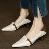 Aiertu - New Women Heels Loafers Footwear Elegant Slingback Pointed Slip on Party Lady Pumps Shoes Fashion Comefortable Zapatos De Mujer Aiertu