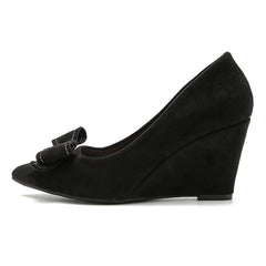 Aiertu - Shoes Woman Bow-Knot Female Footwear Modis Pointed Toe Clogs Platform Shallow Mouth New Butterfly Dress Cute Creepers Big Aiertu