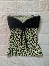 Aiertu - Punk Corset Casual Kawaii Women Clothing Vintage 2000s Lace Tube Top Leopard Sexy Aesthetic Femme Camis Y2k Harajuku Tank Tops Aiertu