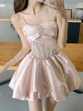 Aiertu - Fashion New Women Spring Summer Satin Mini Dress Spaghetti Strap Elegant Sexy Party Birthday Sweet Clothes Female Vestidos Aiertu