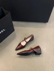 Aiertu Keely Retro Pointed Toe Pumps Aiertu