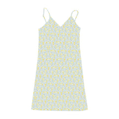 Aiertu - V Neck Floral Slip Mini Dress Aiertu