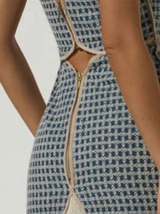 Aiertu - Chic Tassel Tube Top Dress Women Elegant Off Shoulder Zipper Backless Hollow Out Dresses 2026 Summer Lady Print Party Vestidos Aiertu