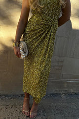 Aiertu -Elegant Sequins Ruched Regular High Waist Bottoms(3 Colors) aiertu