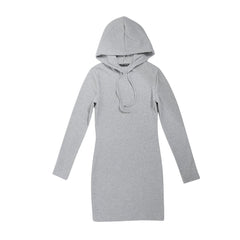Aiertu - Slim Hooded Knitted Dress Aiertu