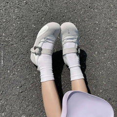 Aiertu - New Women Flat Marie Janes Shoes Designer Sandals Casual Loafers Woman SneakersSummer Shallow Trend Dress Sandalias Mujer Aiertu