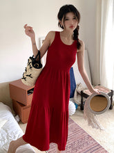 Aiertu French Style Hepburn Style Sleeveless Vest Knitted Dress Is A New High-End Waist Slim Dress For Women In Summer. Aiertu