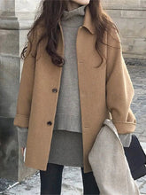 PICSGIRL - layered look inspo Thick Jacket Women Casual Fashion Loose Vintage Korean Warm Coat Female Winter Solid Single Breasted Outwears Lady Aiertu