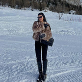 Aiertu - casual winter outfits Luxury Brand Furry Cropped Faux Fur Coat Women Winter 2024 Iconic Street Fashion Week Girls Fluffy Short Fur Jacket Aiertu