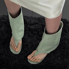 Aiertu - Women Cool Boots Sandals Flats Clip Toe Shoes Sexy Slippers 2026 Summer Designer Dress Open Toe Shoes Beach Flip Flops De Mujer Aiertu
