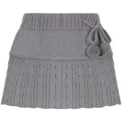Aiertu - New American Fashion Knitted Skirts Y2k Aesthetic Solid Punk Sexy High Street Women Mini Skirt Vintage Fashion Popular Bottom Aiertu
