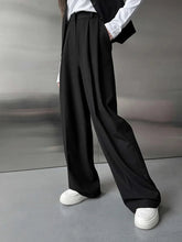 Aiertu - Wide Leg Pants Spring Summer New Women's Solid Color Fashion High Waist Trousers Office Lady Chic Loose Suit Pants Aiertu