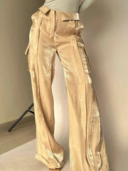 Aiertu - Women Baggy Pants Streetwear y2k Low Rise Cargo Pants 2026 Fashion Night Club Party Holiday Long Trousers Korean Style Aiertu