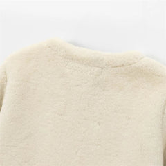 Aiertu - Autumn New European and American Style Loose Casual Long Sleeved Double-sided Rope Buckle Jacket Jacket Aiertu