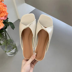Aiertu - Flats Slippers Women Open Toe Sandals Summer Flip Flops Casual Shoes 2025 Trend Dress Party Shoes Woman Slides Designer Aiertu