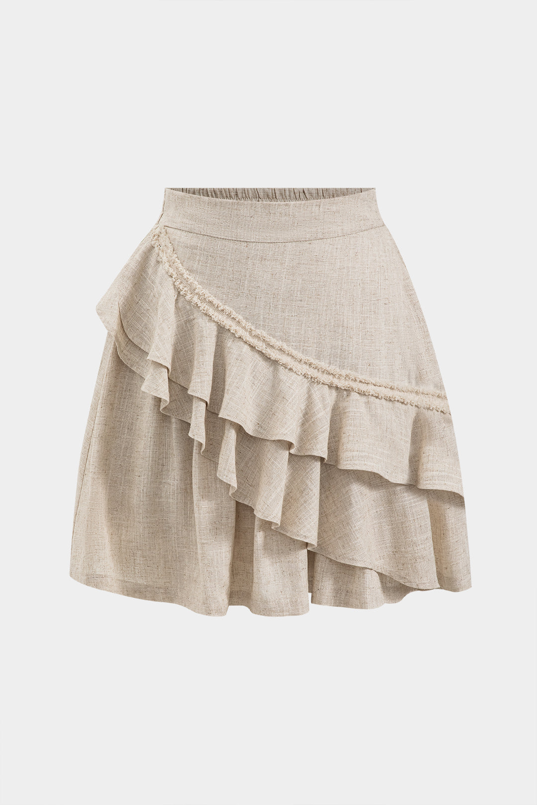 Aiertu - Linen Ruffle Skirt Aiertu